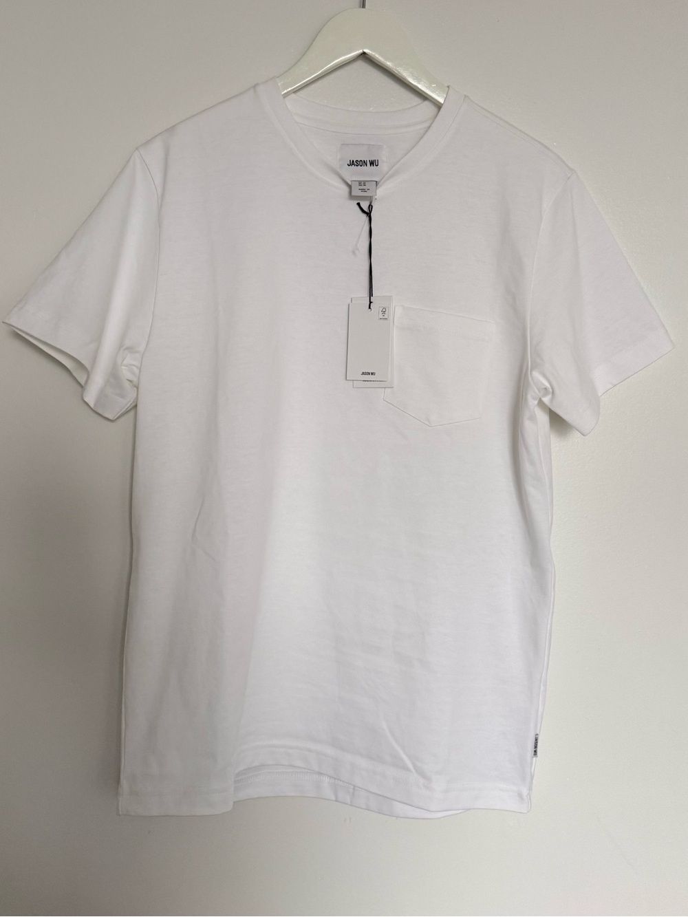 Jason Wu White Short-Sleeve Pocket Tee size M